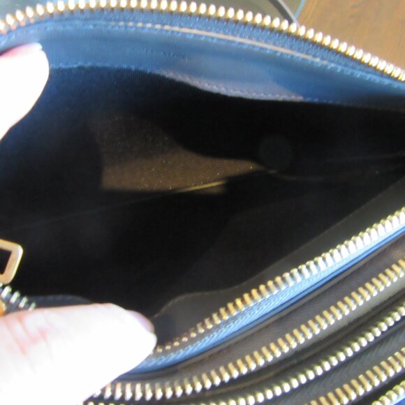 Celine Small Trio Crossbody/Shoulder Bag in Dark Grey & Gold Hardware EUC - Picture 14 of 16